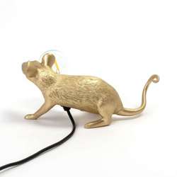 Настольная лампа Mouse Lamp Lyie Down Gold USB 15232