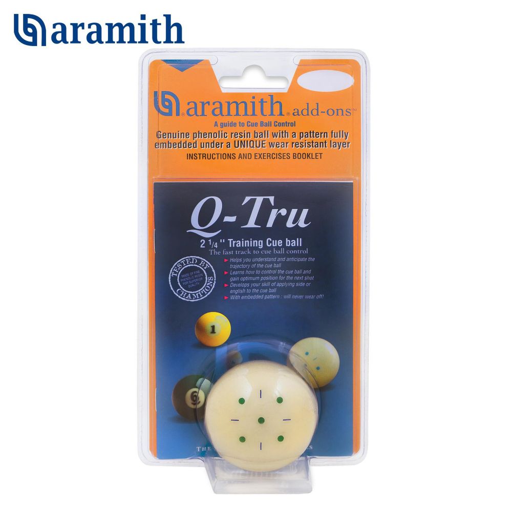 Тренировочный шар Aramith Q-Tru Pool ø57,2мм блистер