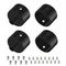 Заглушка WPH-FLEX-D22-360deg BLACK ALU с отверстием Arlight 049940