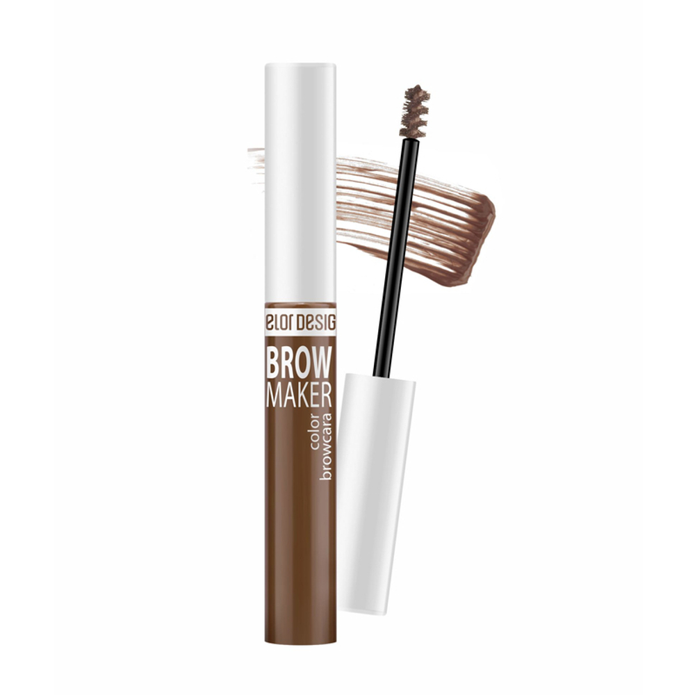 BelorDesign Тушь для бровей "BROW MAKER" тон 015 КОРИЧНЕВЫЙ 6.5 мл