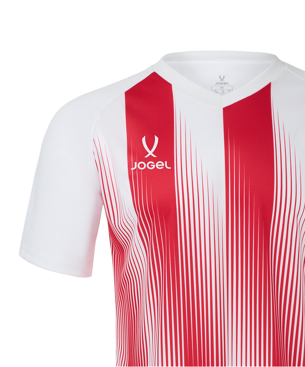 Футболка игровая Jogel Camp Striped Jersey, красный R2/белый 00