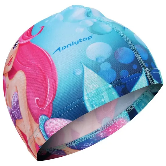 Набор для плавания детский ONLYTOP Swim «Русалка»: очки+шапочка, обхват 46-52