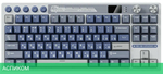 Клавиатура Royal Kludge RK M87 Cream switch/Ocean Blue