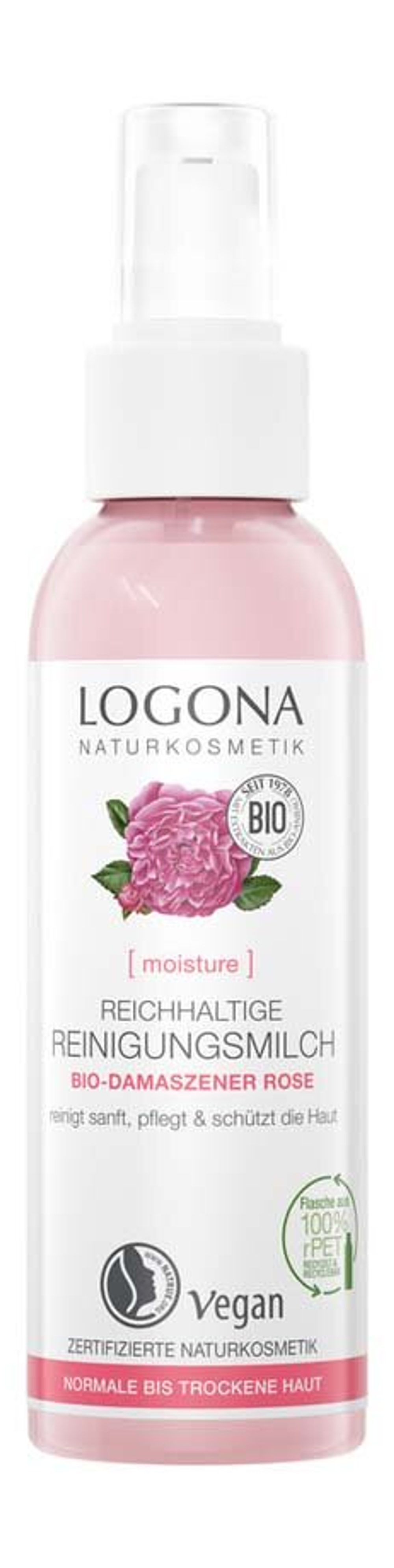 Очищающее молочко Logona Rich Cleansing Milk Rose, 125 мл