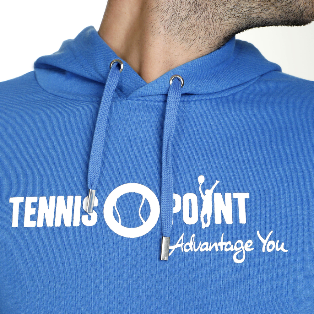 Мужская кофта теннисная Tennis-Point Logo Hoody Men - Blue, White