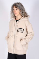 MM6 MAISON MARGIELA ХУДИ ЖЕНСКАЯ БЕЖЕВАЯ НА МОЛНИИ