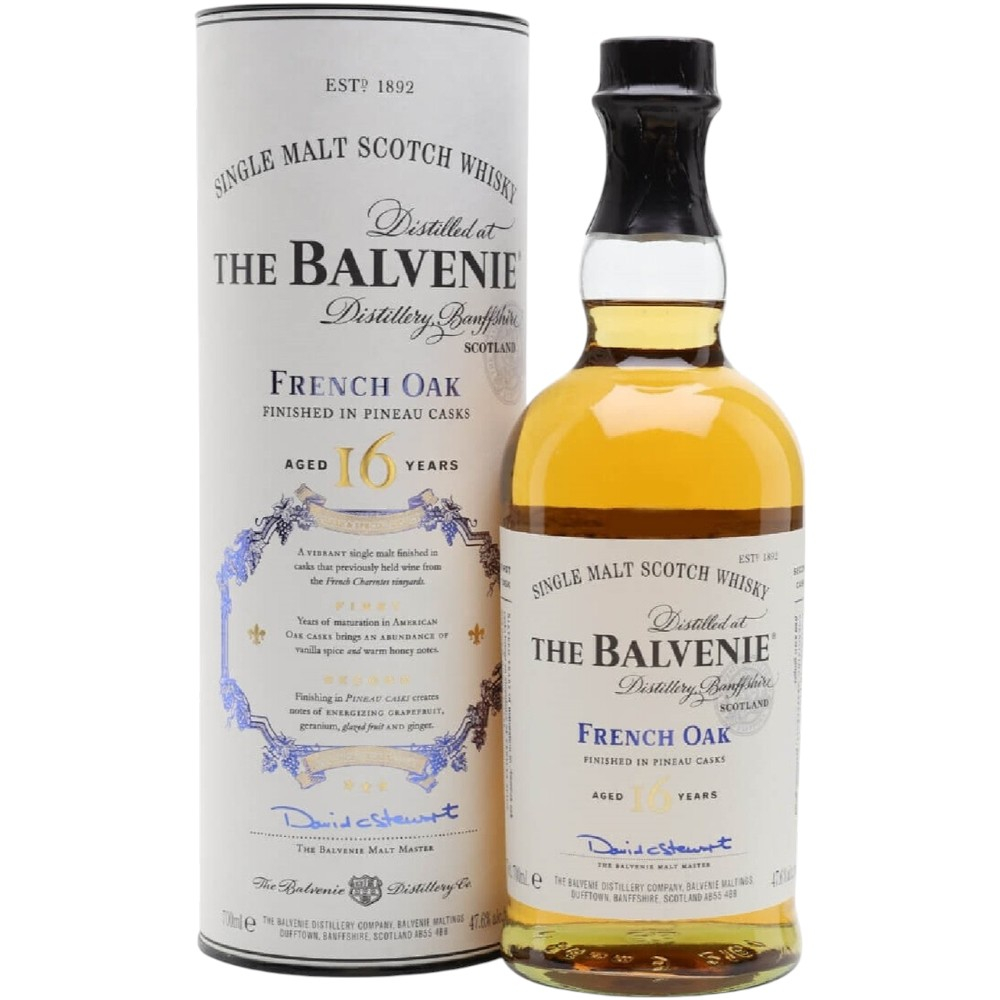 Виски The Balvenie 16 Y.O. French Oak Pineau Cask 0,7 л. В тубе