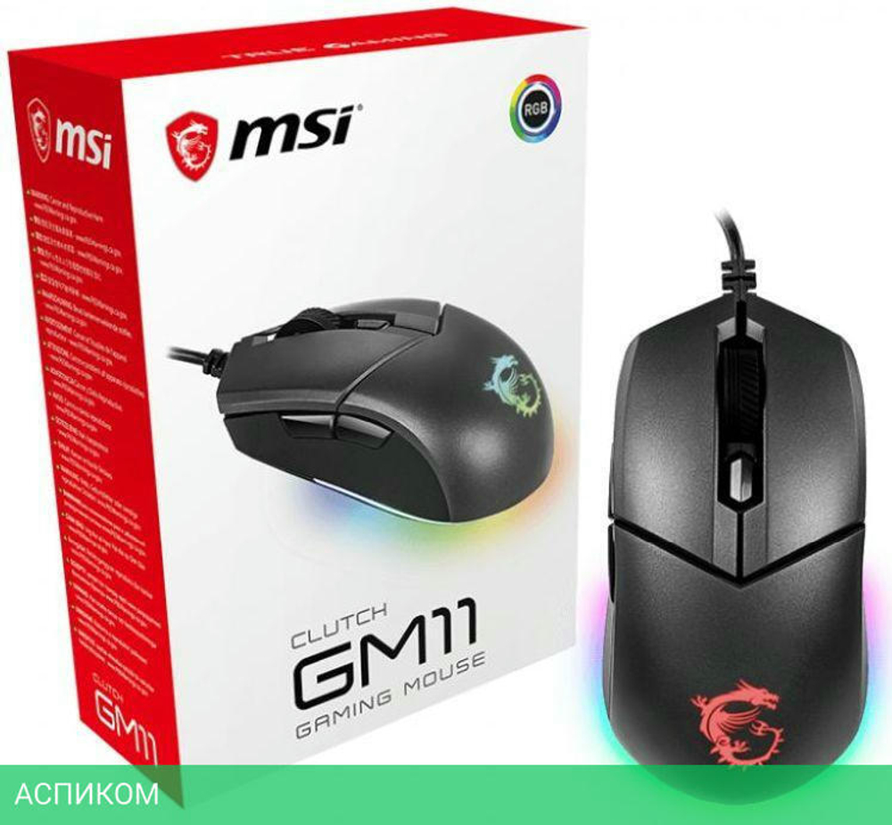 Мышь MSI Clutch GM11 (S12-0402030-CLA)