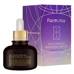 Сыворотка для лица FarmStay Grape Stem Cell Brightening Ampoule, 30мл