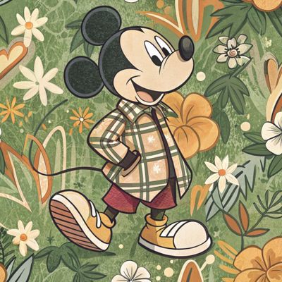 Микки Маус на графити 7