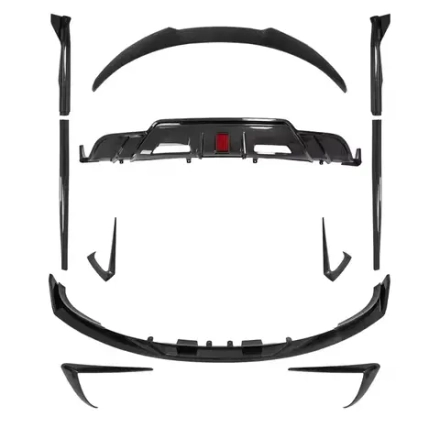 Обвес для Tesla Model 3 2017-2023 тесла Губа переднего бампера Накладки на передний бампер Боковые юбки Диффузор заднего бампера
