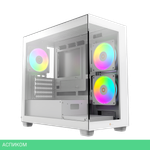 Корпус Ocypus Gamma C52 WH ARGB mATX без БП (Gamma-C52-WHD300XX-GL)