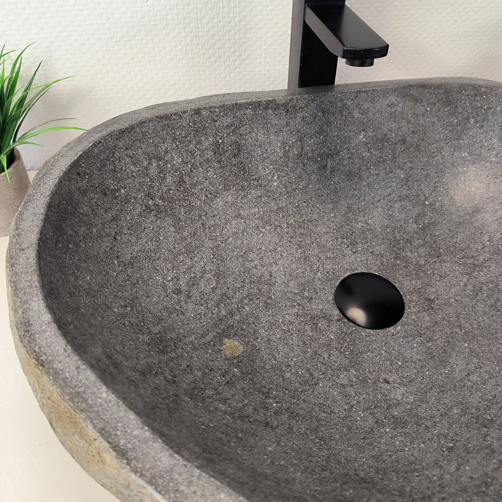 Раковина из речного камня RS-66038 58х46х15 из натурального камня