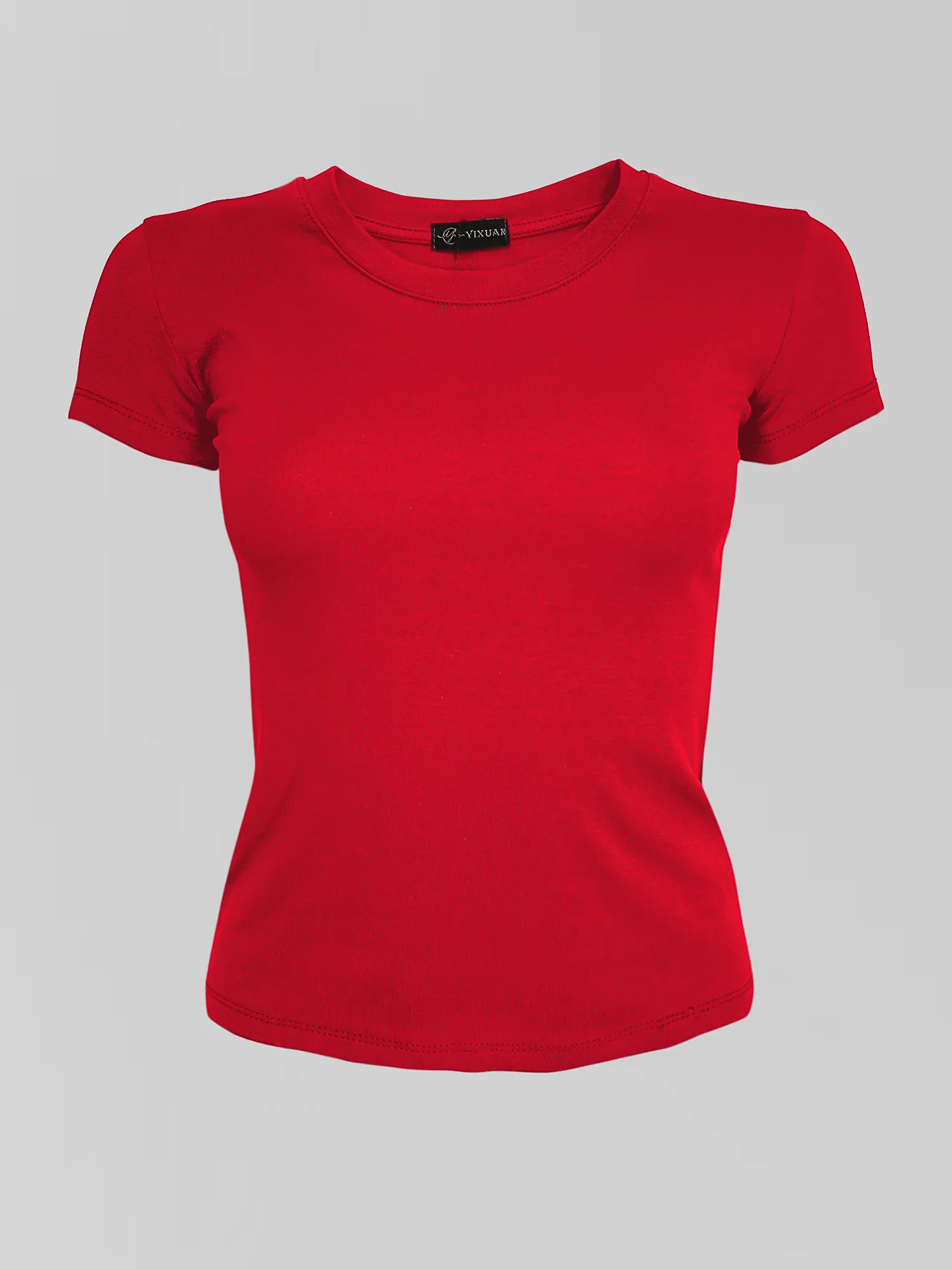 Футболка YIXUAN 7137 базовая однотонная по фигуре