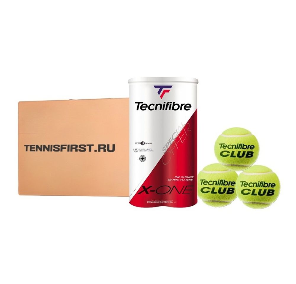 Мячи для тенниса для всех покрытий TECNIFIBRE XONE