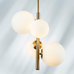 815043 Люстра CROCO 4х40W E14 ЛАТУНЬ