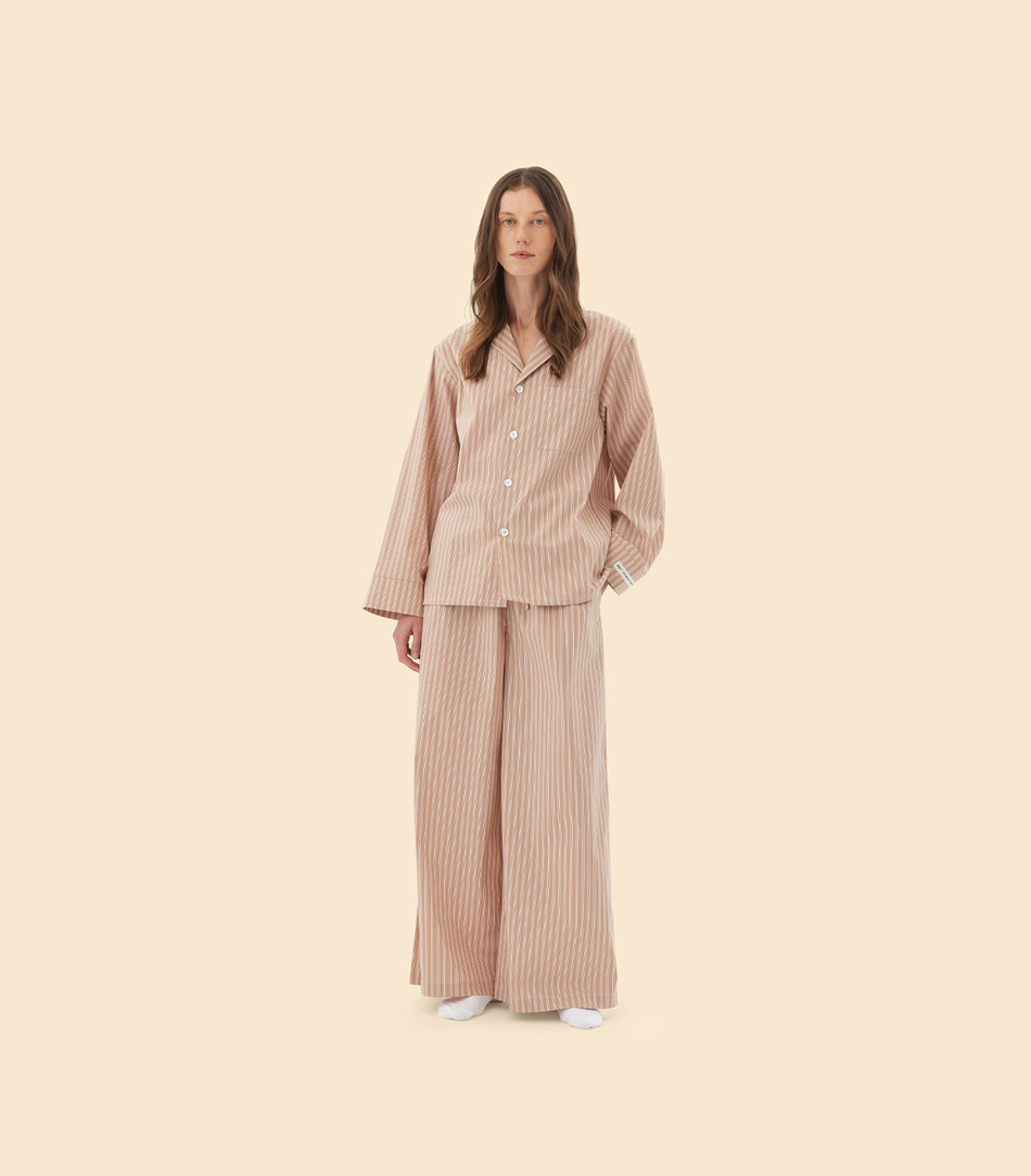 Пижама BEIGE STRIPES - Бежевый - Medium