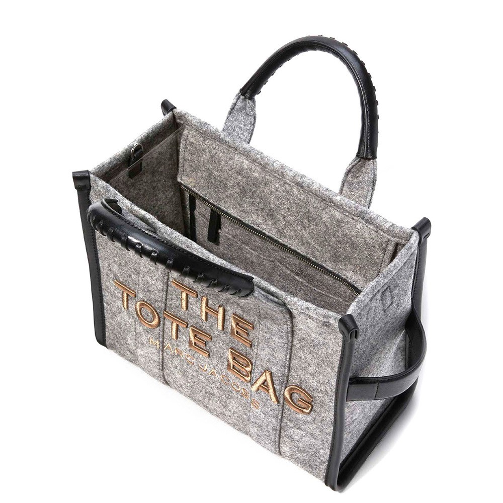 СУМКА MARC JACOBS THE FELT FLANNEL MEDIUM TOTE BAG HEATHER GREY