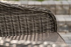 "Равенна" обеденная группа плетеная, цвет графит