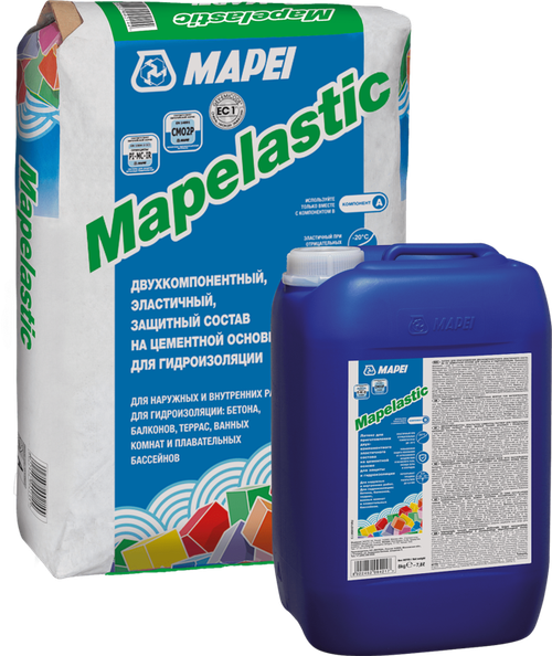 Mapelastic (МАПЕЛАСТИК) гидроизоляция двухкомпонентная А+B /24+8кг/