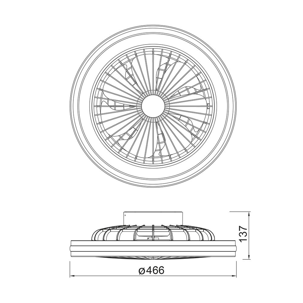 8291 Люстра потолочная-вентилятор GAMER