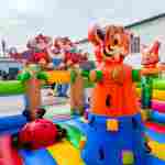 Коммерческий надувной батут «Тигриная страна», 9*5*5 м.