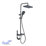 Душевая стойка Ceruttispa ДЕЦИО (DECIO) цвет графит, с LED подсветкой