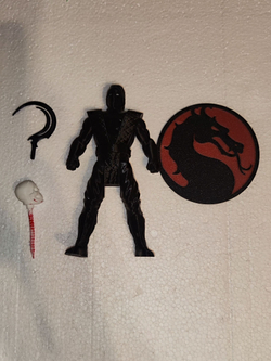 Подвижная фигурка "Нуб Сайбот" Mortal Kombat, пластик, цвет черный