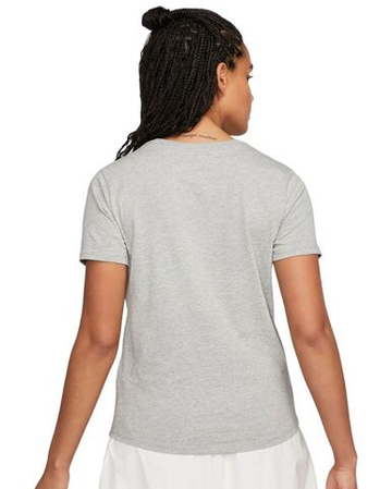 Женская теннисная футболка Nike Sportswear Club Essentials - dark grey heather/black