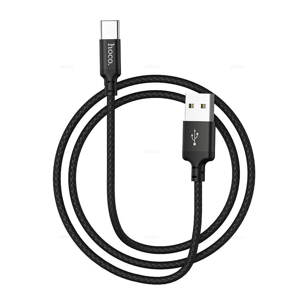 Кабель USB на Type-C Hoco X14 2m (black) (Краснодар склад)