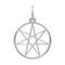 Звезда Магов - подвеска из серебра, вид спереди