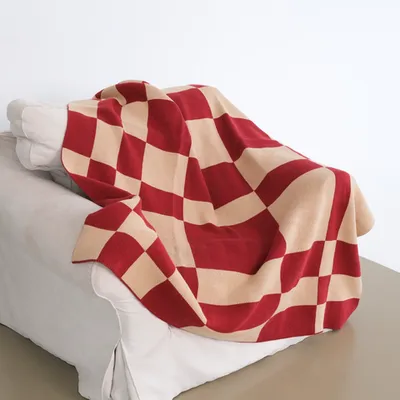 Плед клетчатый, 130х170см