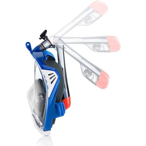 Маска для плавания с трубкой взрослая с креплением для GoPro Marlin Vision Pro GoPro Blue/Grey