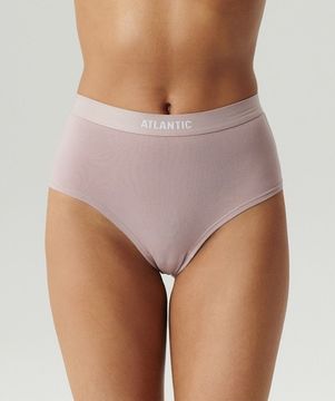 Женские трусы макси спорт (3шт) Atlantic 3CLP-009, хлопок, бежевый + розовый + зеленый