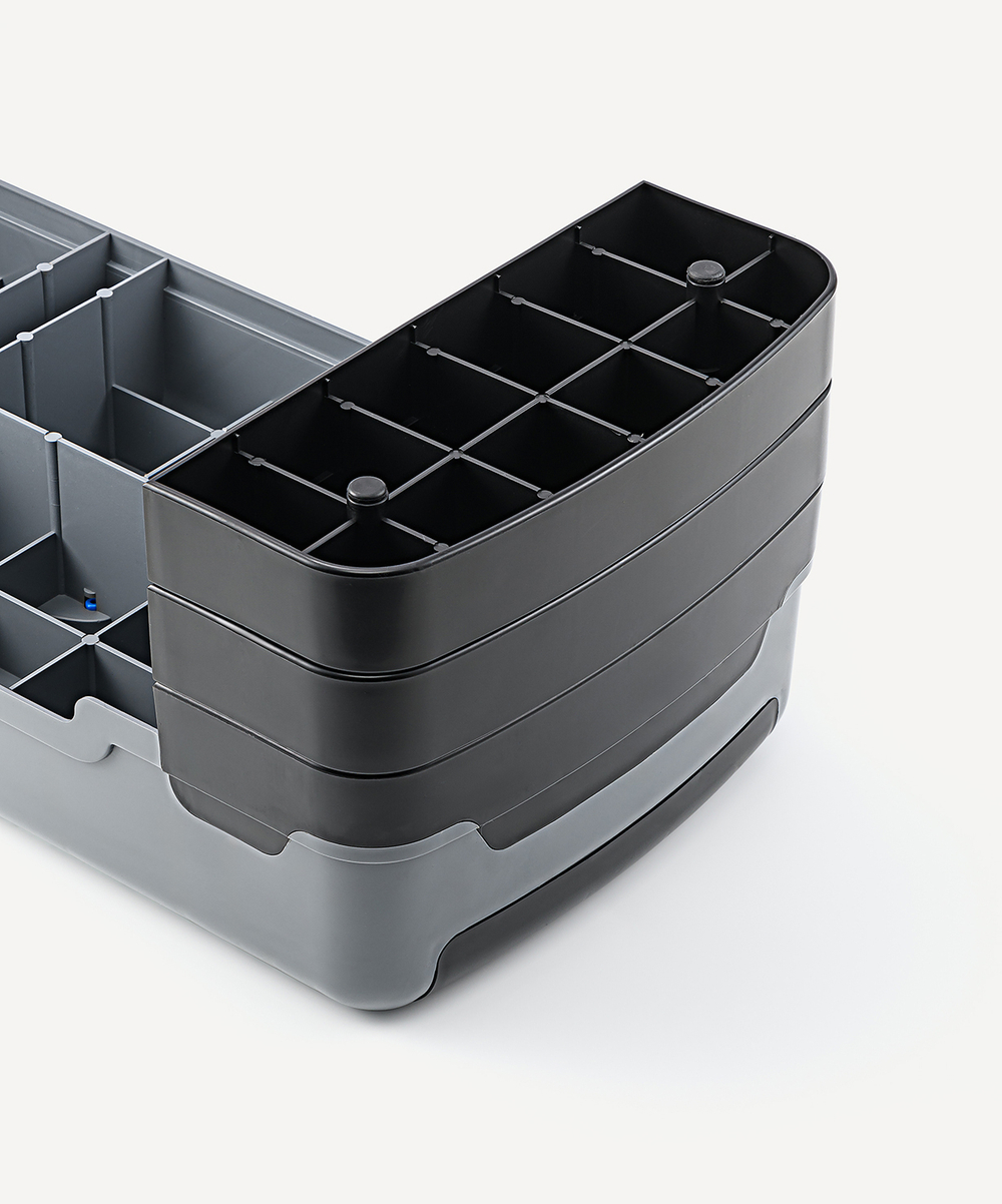 Степ-платформа фиксирующаяся SP-204 90х32х25 см, 3-уровневая