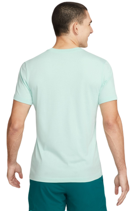 Мужская теннисная футболка Nike Court Dri-Fit Tennis T-Shirt - jade ice