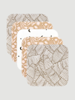 Набор платочков-слюнявчиков Mjölk Caramel Flowers