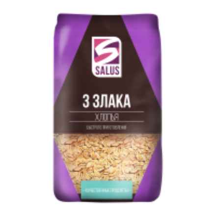 Хлопья Salus 3 злака 400 гр