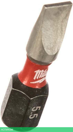 Бита Milwaukee Shockwave SL0.8x5.5 25мм 2шт (4932430902)