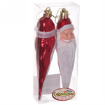 Елочные игрушки «Волшебная борода» 12 см (набор 2 шт), Красный