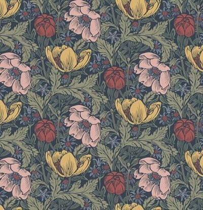 Обои с крупнораппонртным рисунком CLA00017