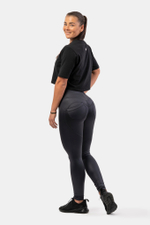 Брюки High Waist Glossy Look Bubble Butt Pants 586