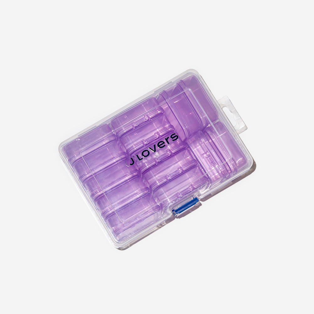 Бокс для хранения 15*11см, 14 отсеков, оттенок "Фиолетовый"