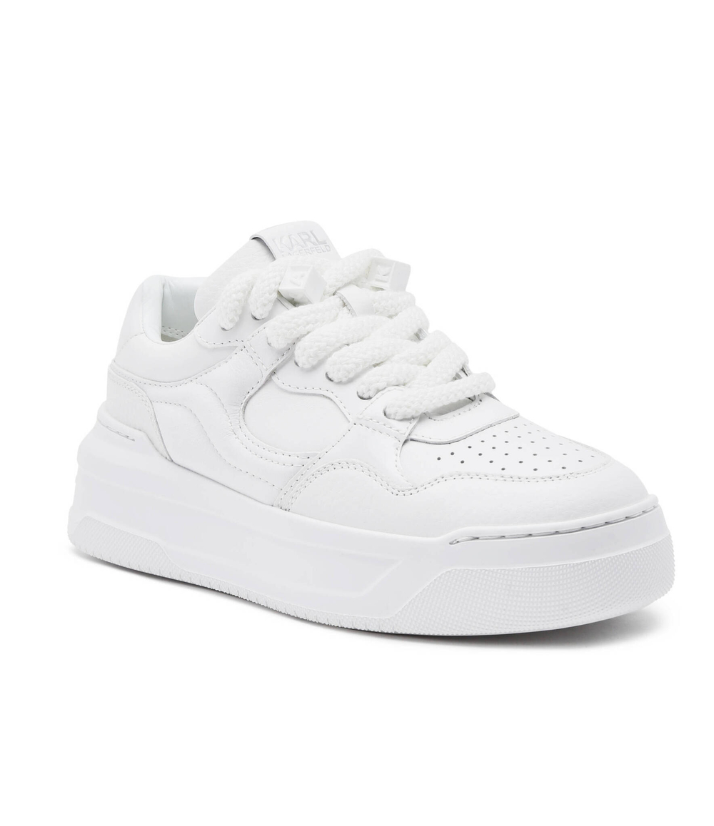 Кожаные кроссовки Karl Lagerfeld - белый(KL63320)
