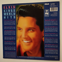 Винтажная виниловая пластинка LP Elvis Presley Sings World Hits (Germany 1984)