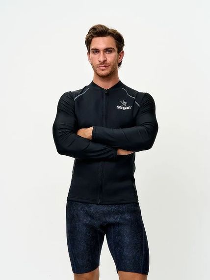 Куртка неопреновая Sargan Skeleton Sup неопрен 2 мм/лайкра черный