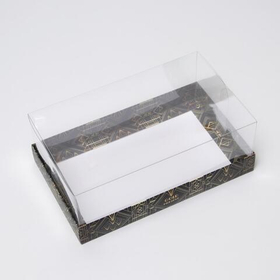 Коробка с прозрачным куполом «Gold», 22 х 8 х 13,5 см