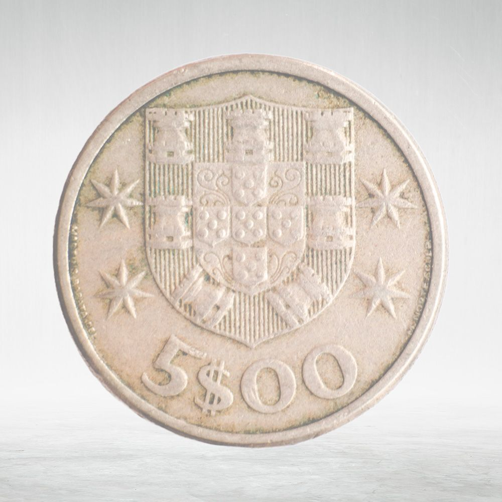 Portugal, 5 Escudos, 1963, VF