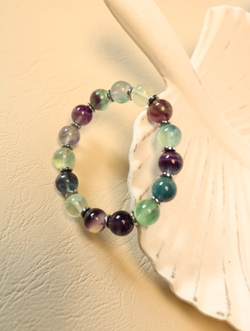 Браслет из флюорита "Радуга ясности"