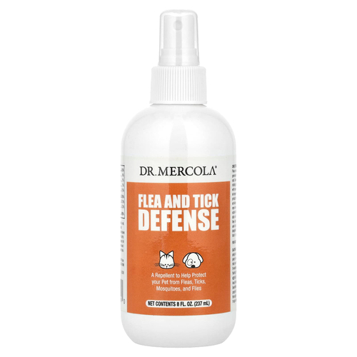 Dr. Mercola, защита от блох и клещей, для собак и кошек, 237 мл (8 унций)
